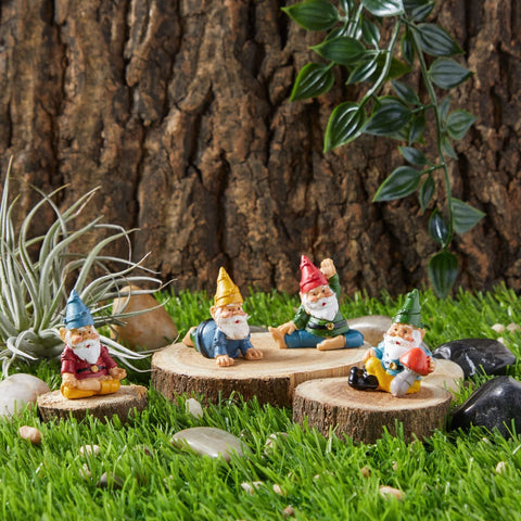 Durable polyresin gnomes withstand sun and rain for lasting garden charm