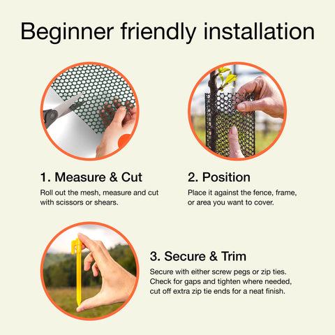 MAPORCH pet-safe barrier for chickens or small animals in outdoor spaces.