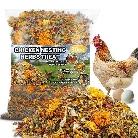 MAQIHAN 30oz nesting herbs pack shown for coop enrichment and convenient use