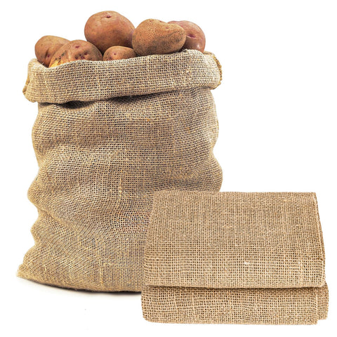 MAQIHAN burlap sack for plants, breathable bags for gardening and storage.