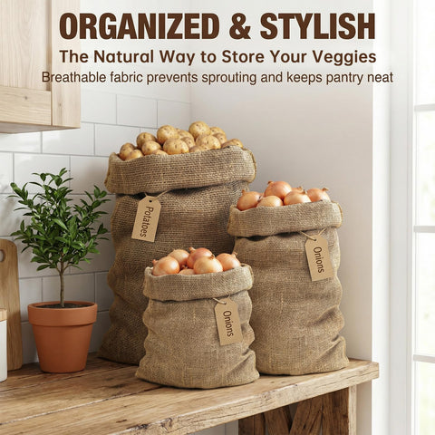 MAQIHAN potato storage sack, large capacity for fresh produce.