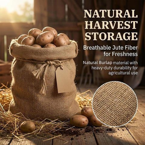 MAQIHAN sturdy rope secures burlap sack for heavy items