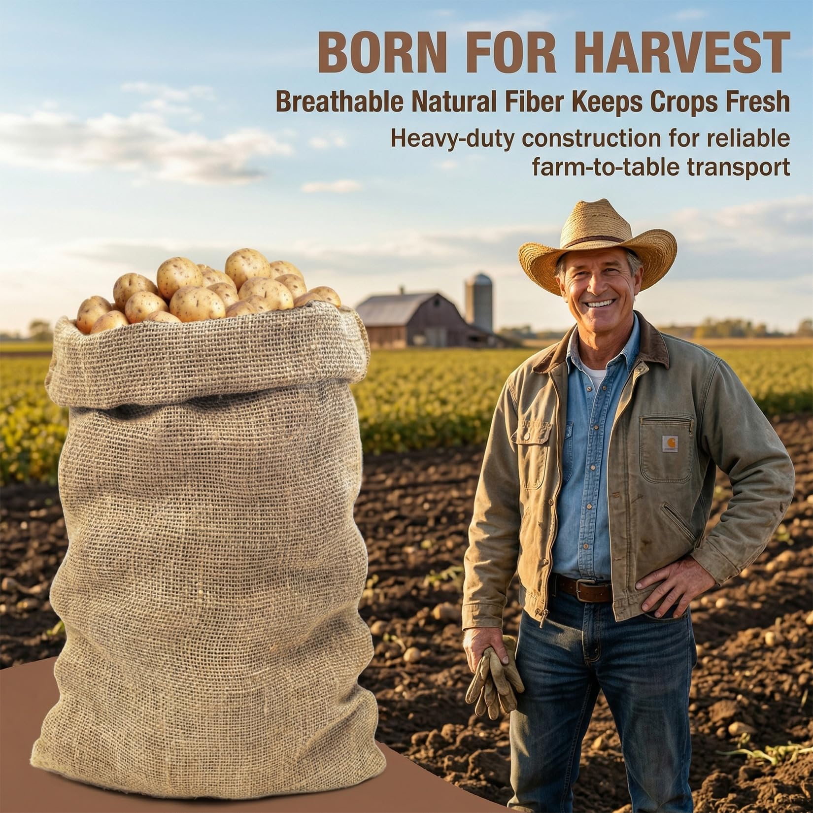 MAQIHAN two pack burlap sacks offer budget-friendly versatility