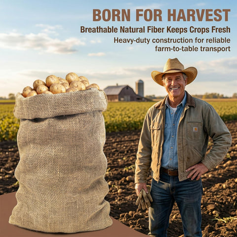 MAQIHAN two pack burlap sacks offer budget-friendly versatility