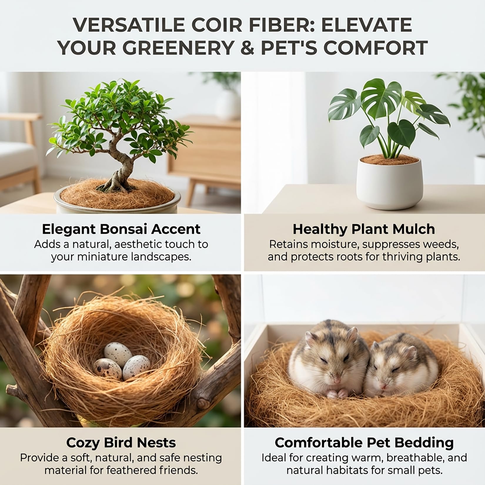 MAQIHAN coconut-husk-fiber garden-setup for greenery