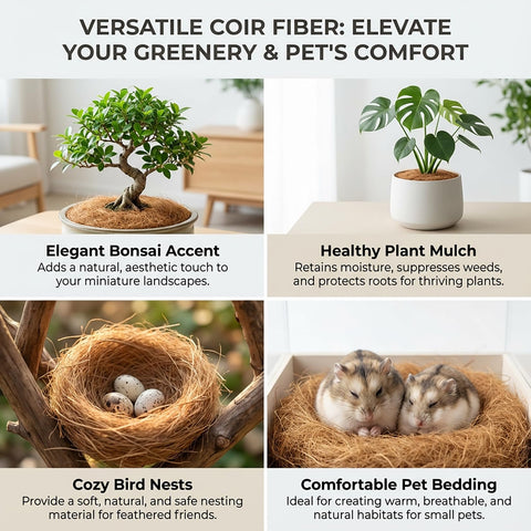 MAQIHAN coconut-husk-fiber garden-setup for greenery