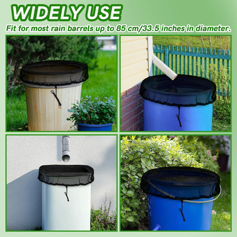 MAQIHAN easy-install mesh cover simplifies setup for any rain barrel.
