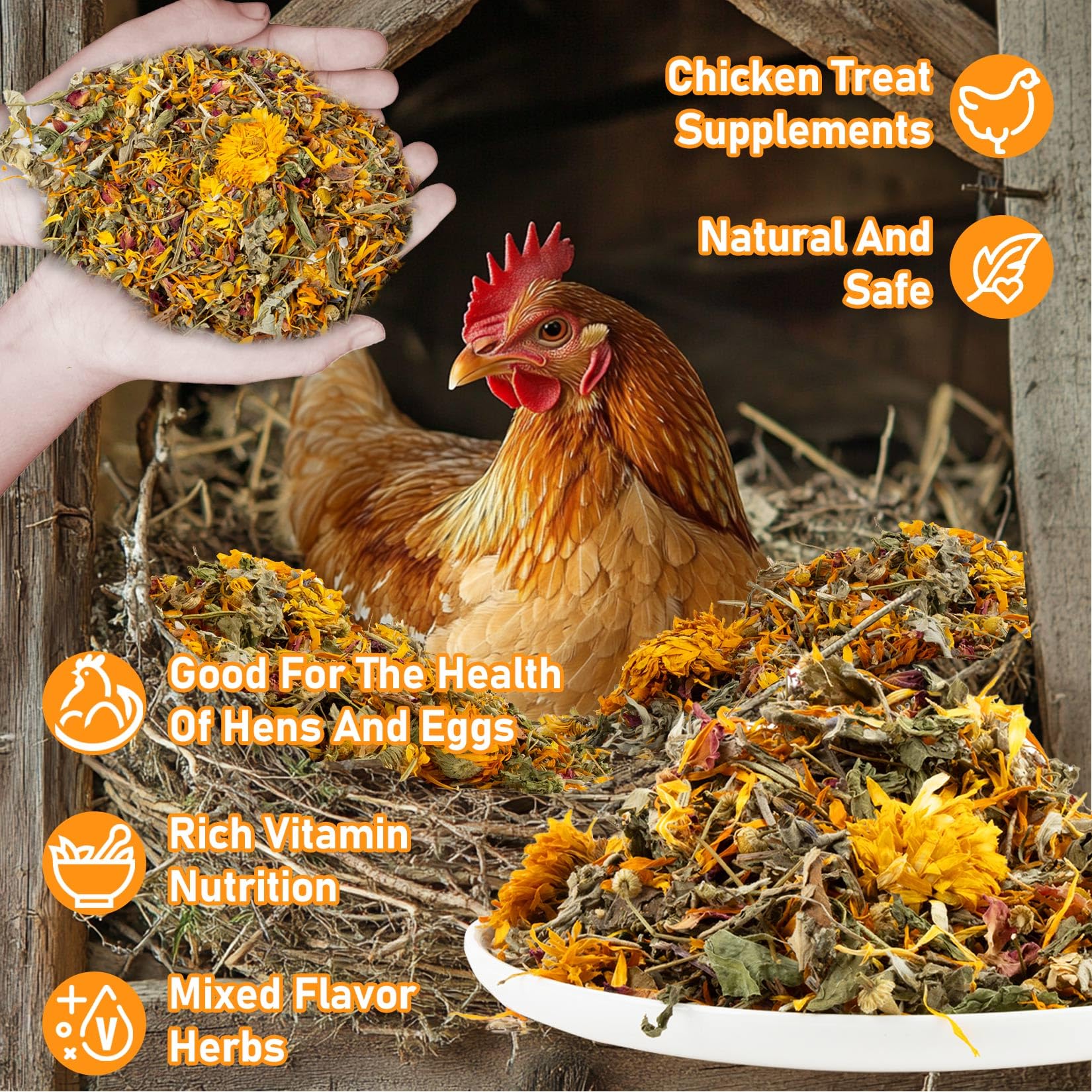 Easy-use MAQIHAN nesting herbs ready for daily coop application
