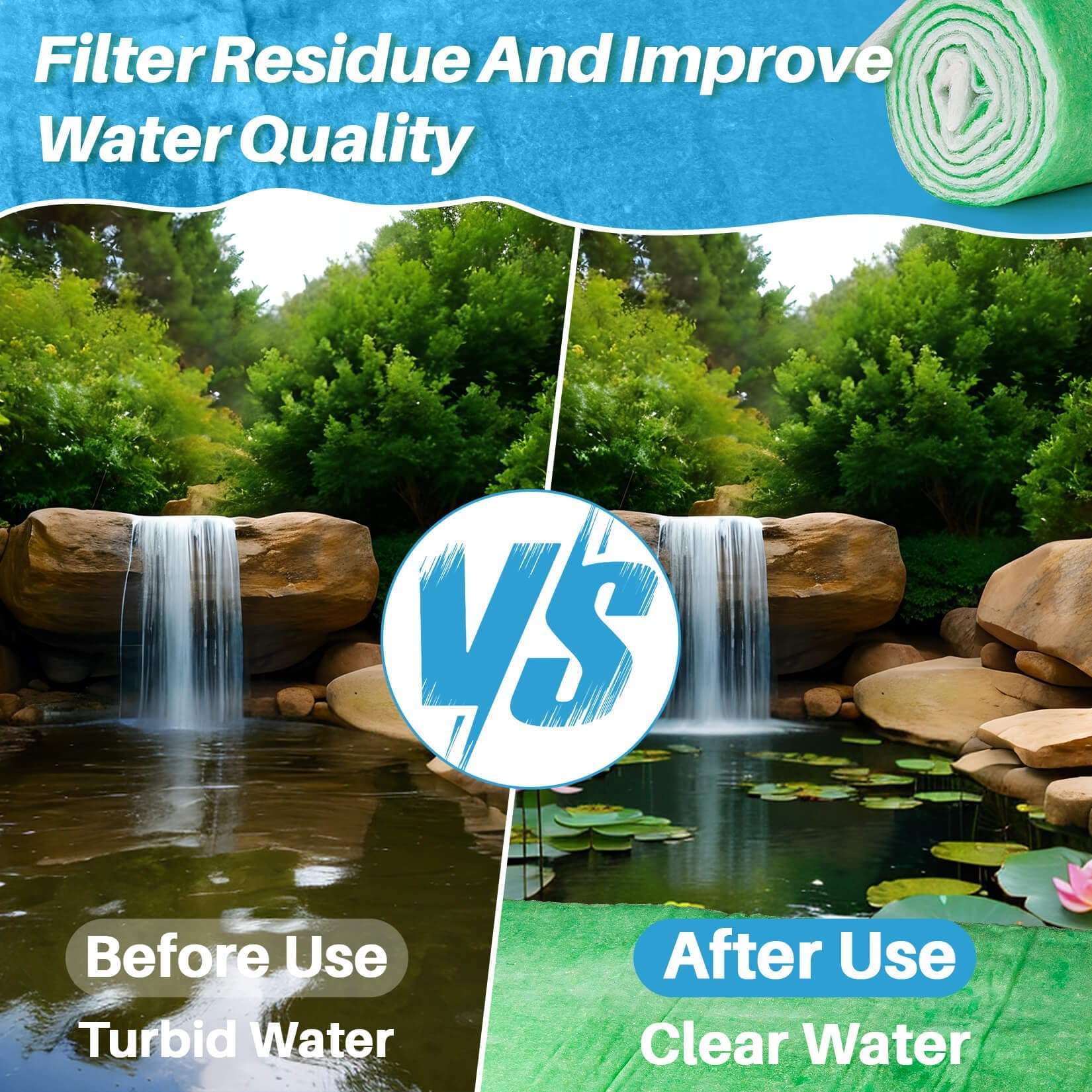 MAQIHAN filter floss multi-layer traps debris effectively