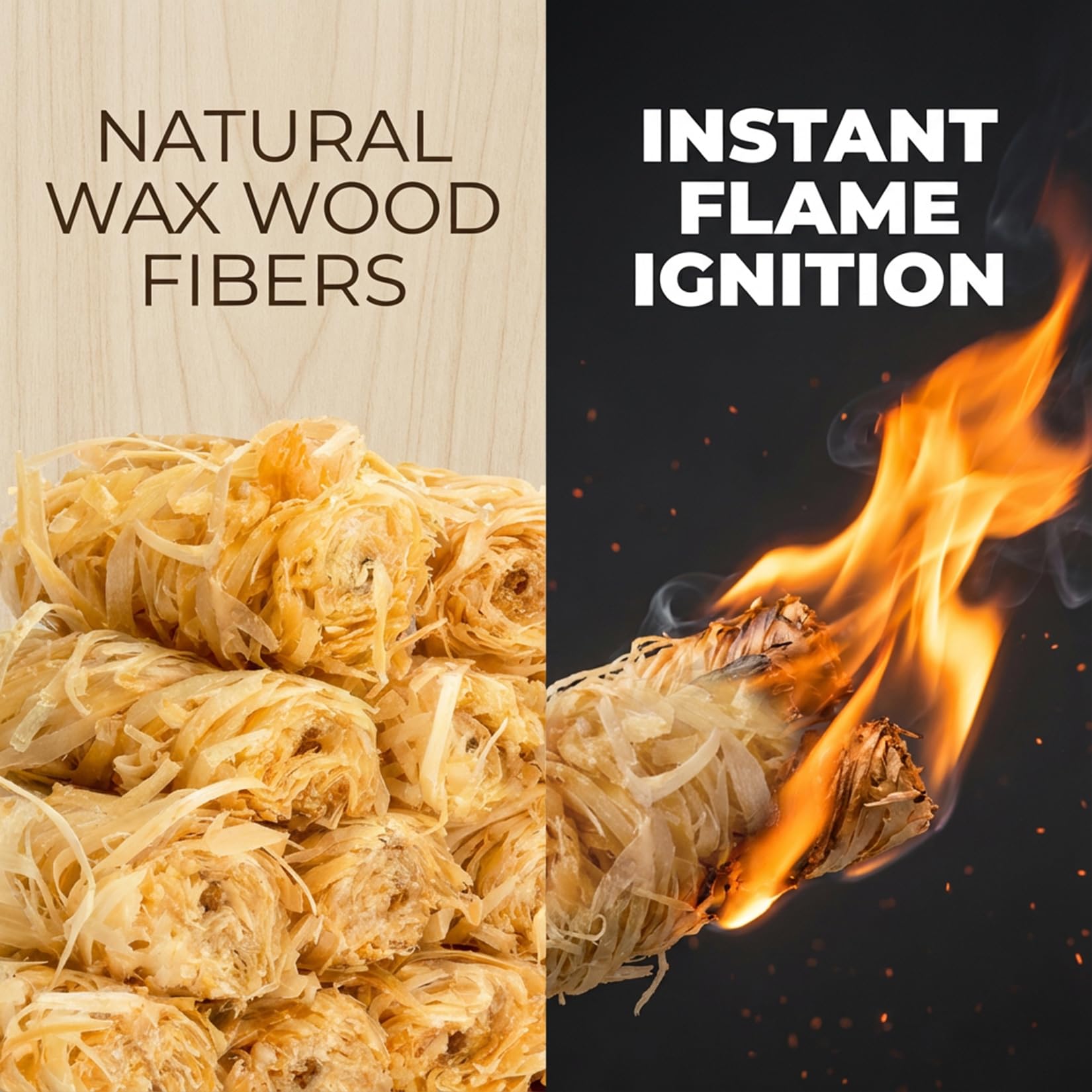 MAQIHAN fire starter rolls used with a pizza oven