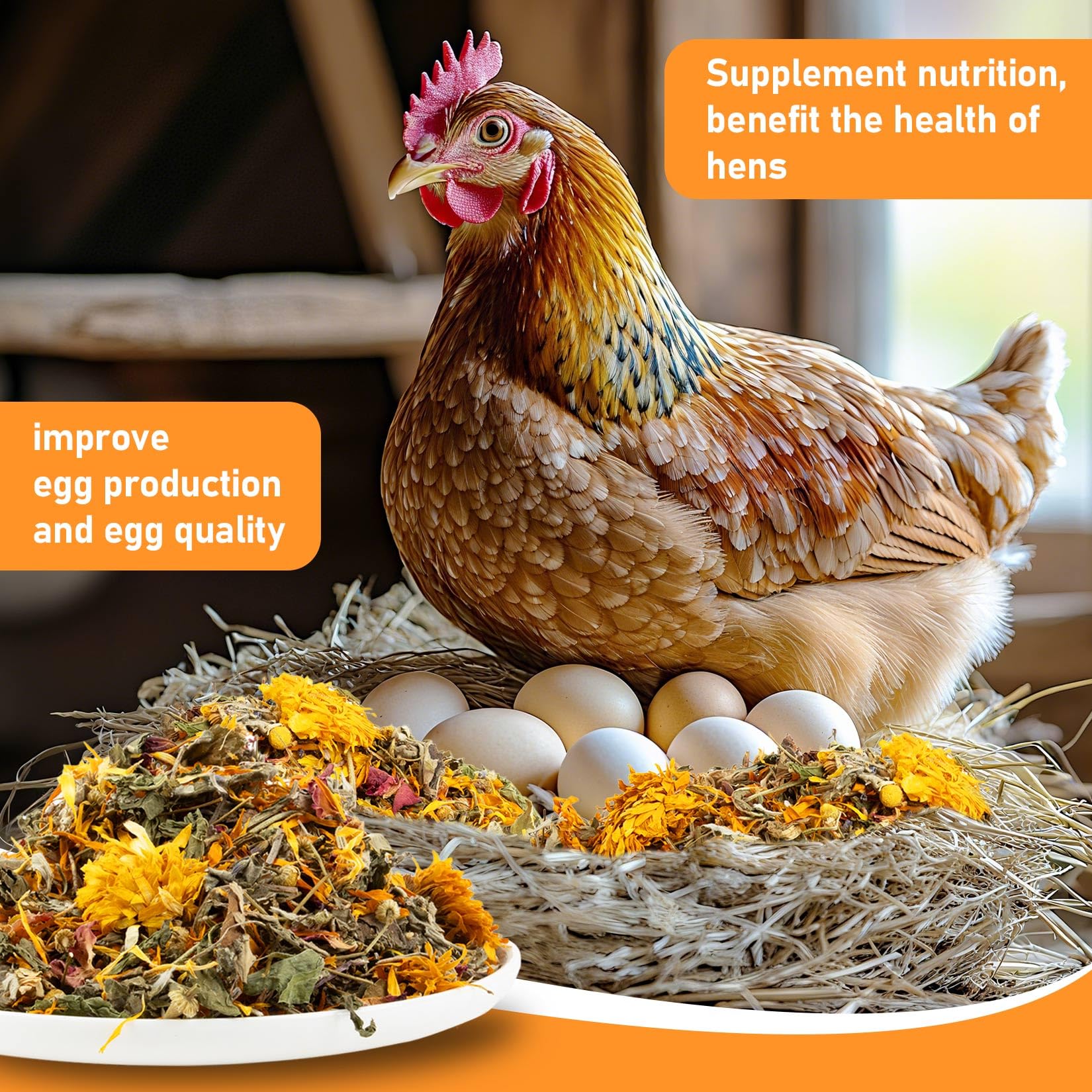 MAQIHAN fragrant herbal blend in coop setting to refresh nesting areas