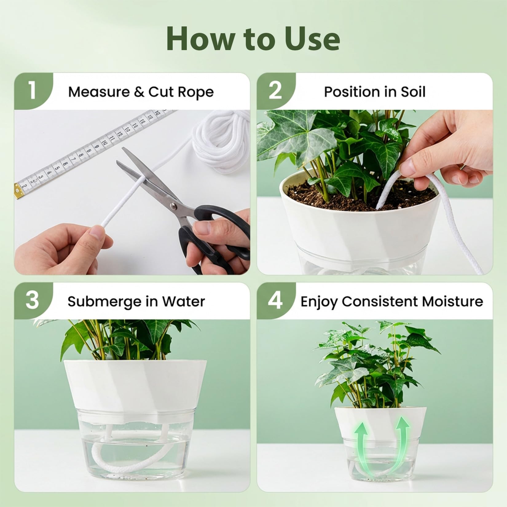 MAQIHAN self-watering rope makes a thoughtful plant-loving gift.