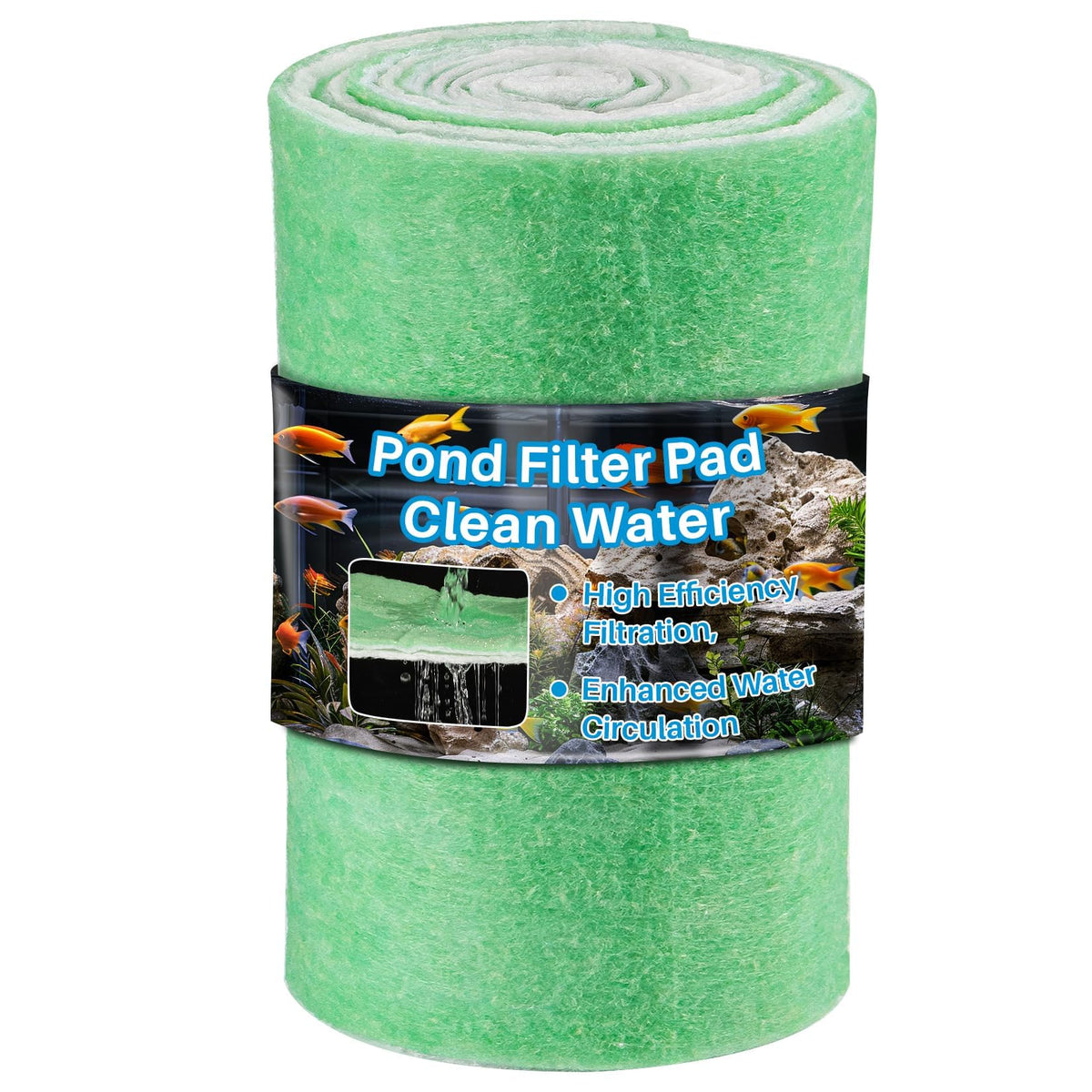 MAQIHAN pond filter media green and white pads for clear water