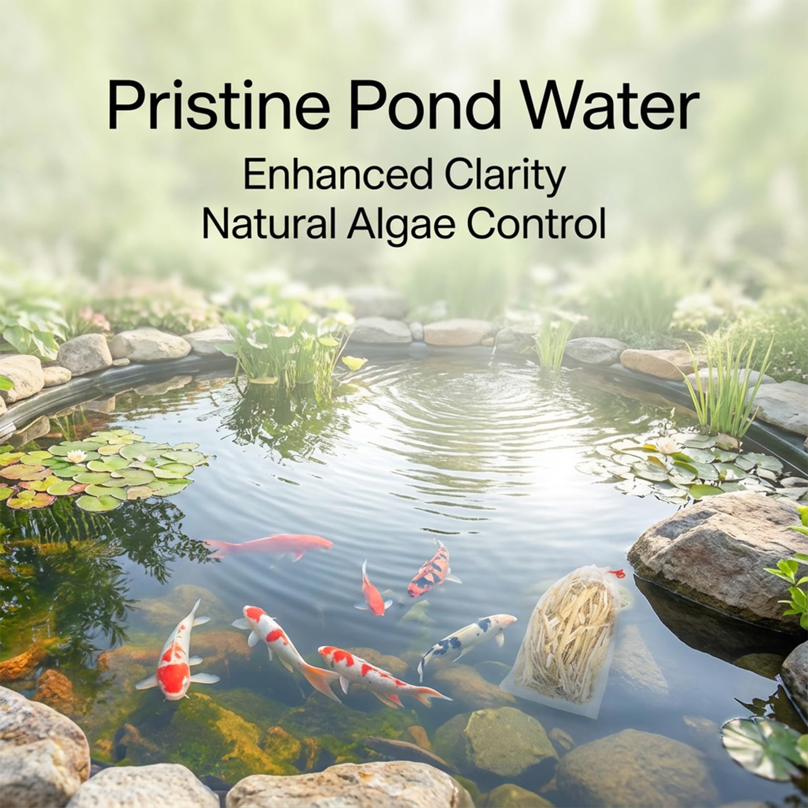 MAQIHAN pond mesh bags in use promote water flow and containment.