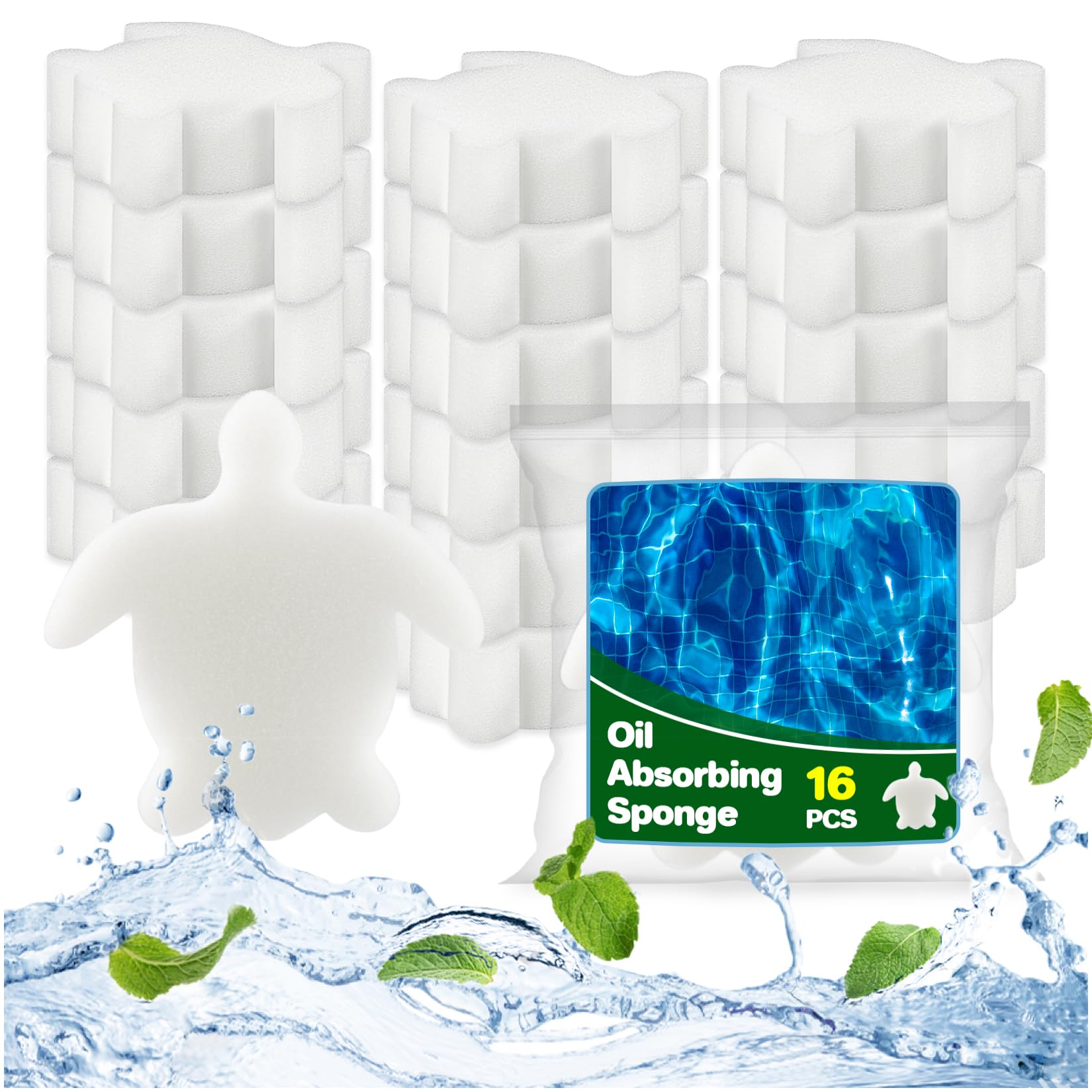 MAQIHAN pool sponge absorber pack ready for pool maintenance and scum control.