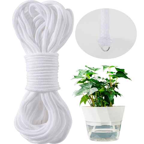 MAQIHAN self-watering rope 50ft demonstrates easy plant irrigation for busy days.