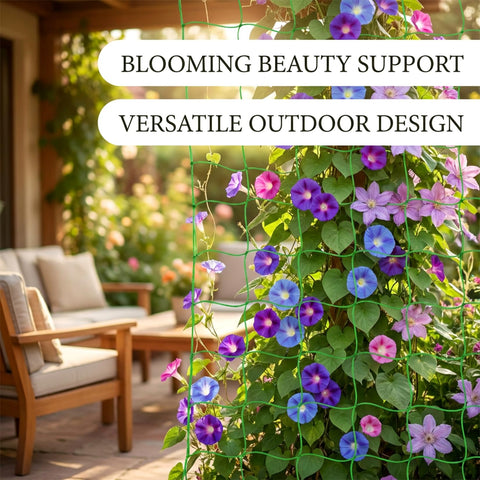 MAQIHAN garden netting doubles as decor for fencing or partitioned garden areas.