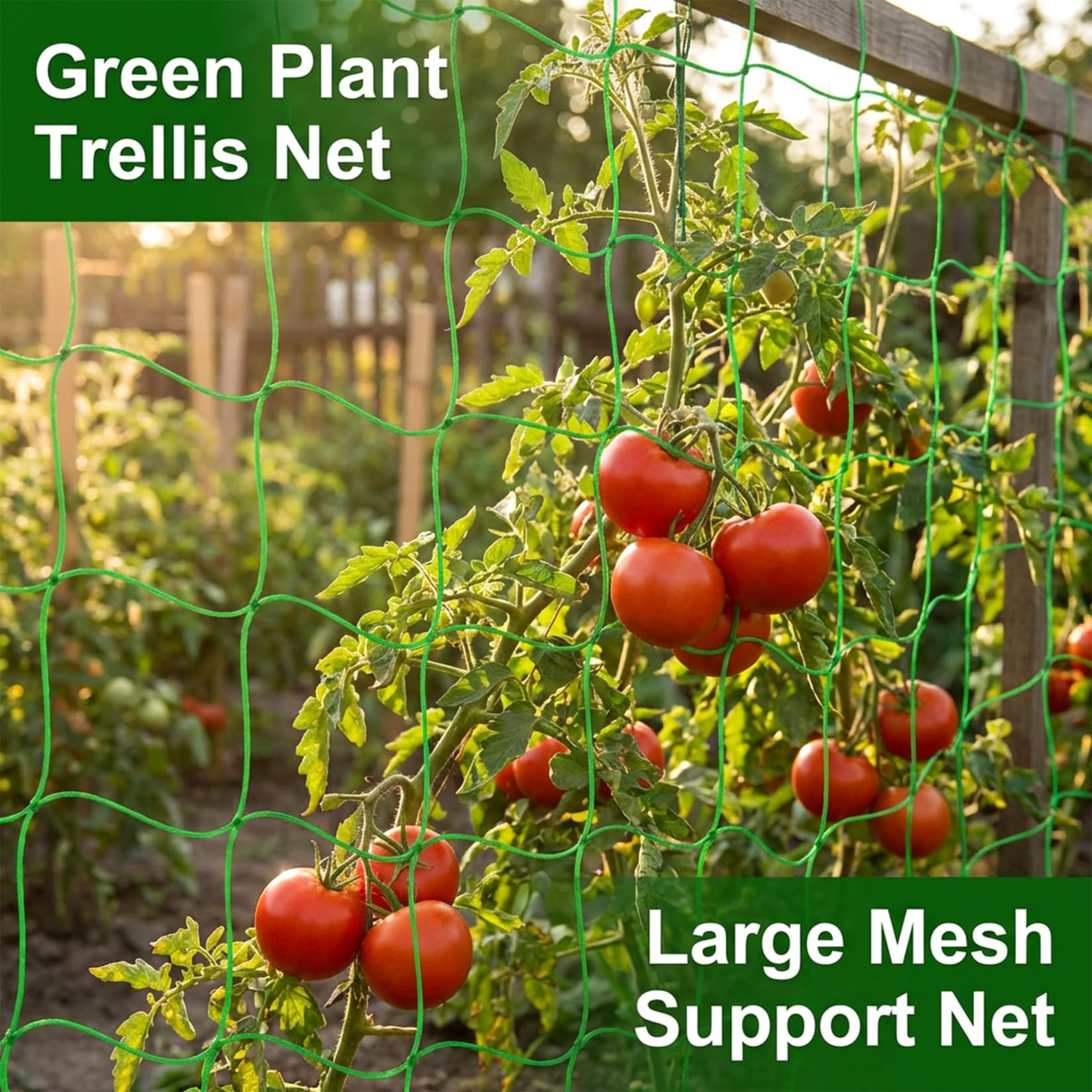 MAQIHAN trellis netting installation is simple and adaptable to horizontal or vertical layouts.
