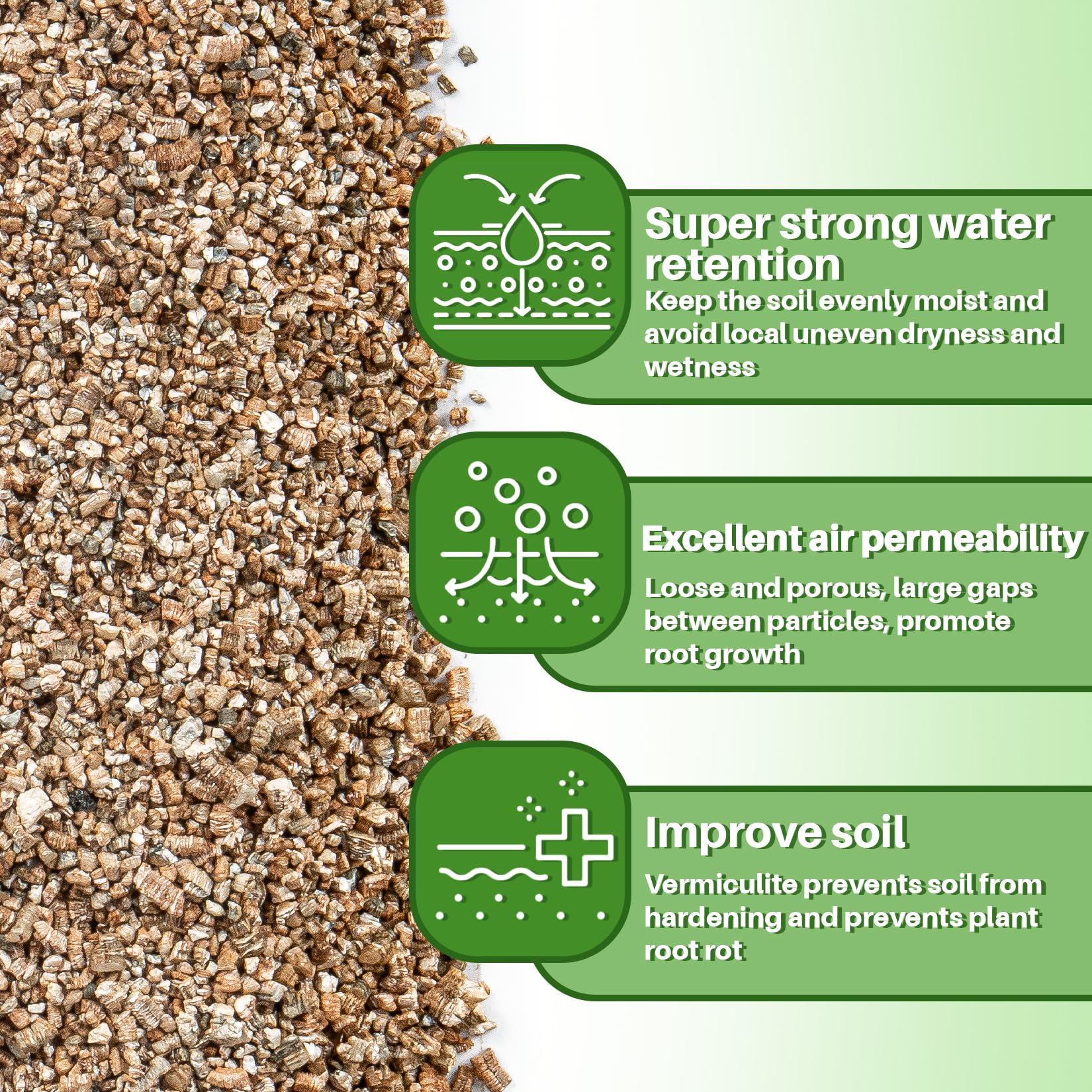 MAQIHAN Vermiculite's airy texture enhances root oxygen in loose soil