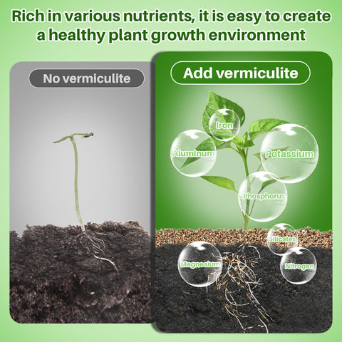 MAQIHAN Vermiculite contains minerals that support plant nutrition and soil balance