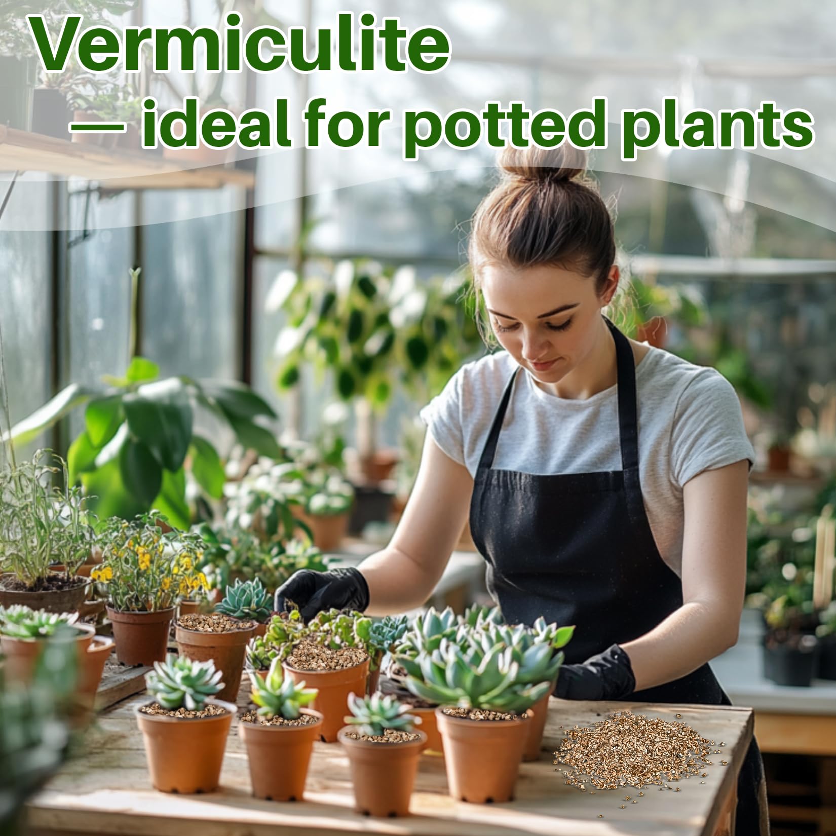 MAQIHAN Vermiculite for orchids and succulents with breathable rooting media