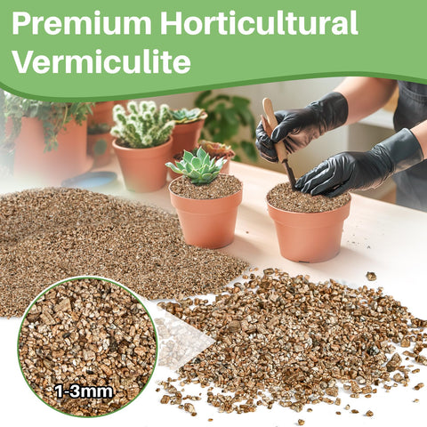 MAQIHAN Vermiculite demonstrates water retention to keep soil evenly moist