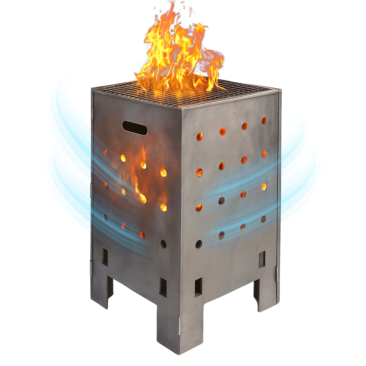 Marabuut Burn Barrel with reinforced lid for safer, hotter outdoor burns.