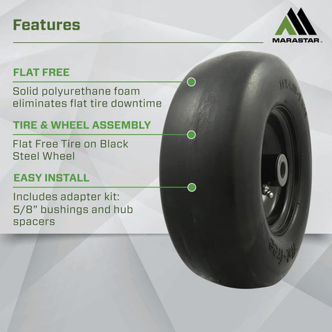 Adapter kit included with MARASTAR 00232-2PK for 5/8 inch axles