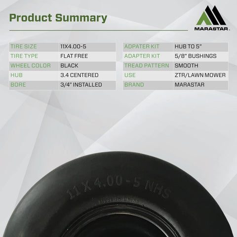 Packaging image of MARASTAR 00232-2PK flat-free tires and wheels