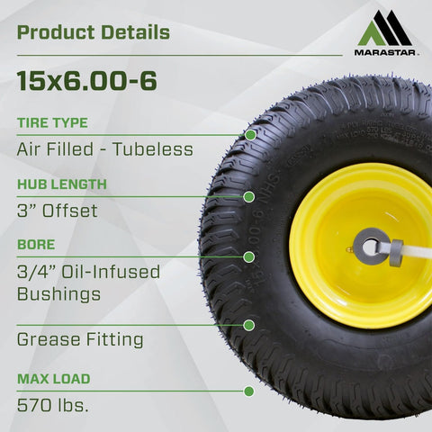 MARASTAR 21426 multi-trac tread enhances traction on lawns