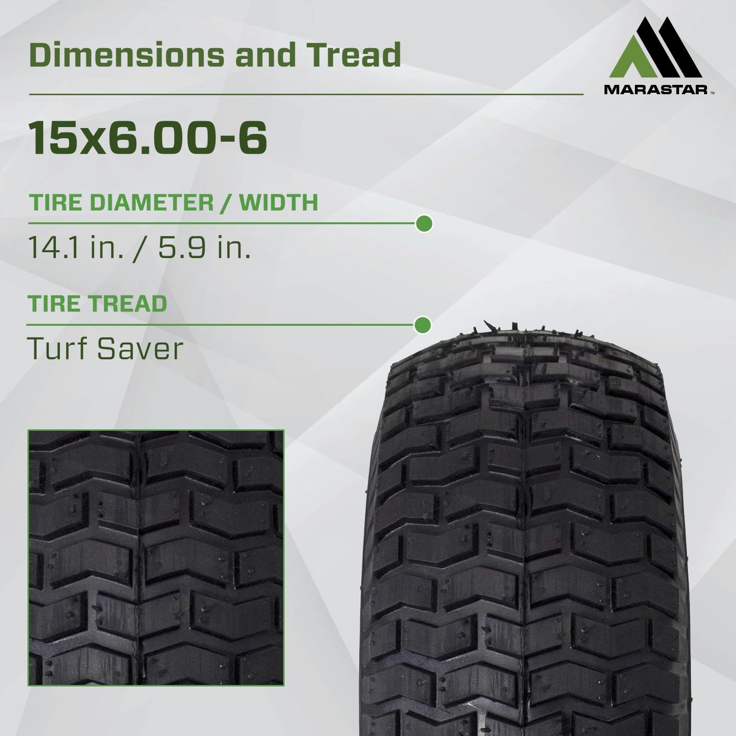 MARASTAR dark gray wheel shown with sturdy hub for durable performance.
