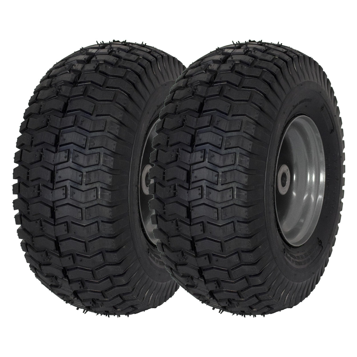 MARASTAR 21446-2PK front tire assembly for easy lawn mower replacement.