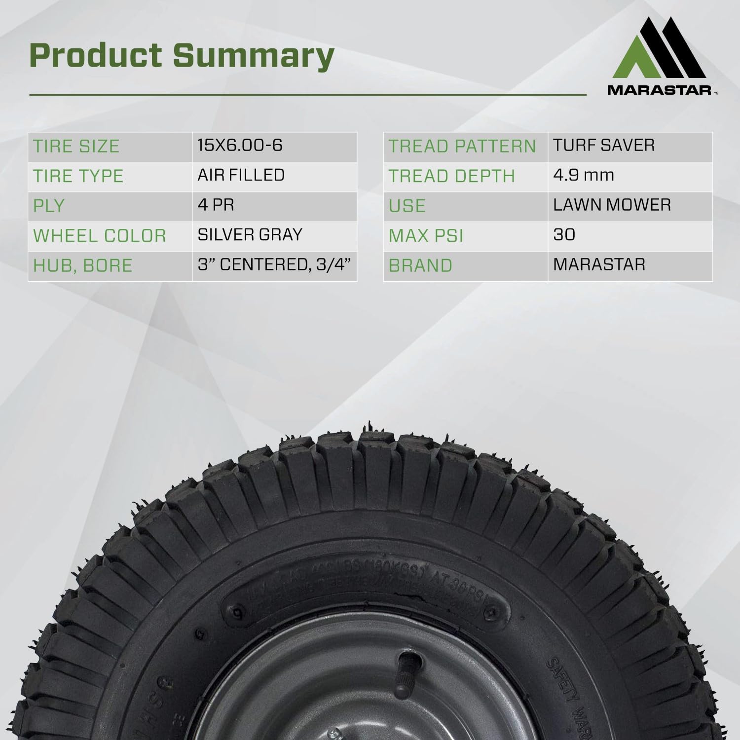 MARASTAR grease fitting enables easy maintenance access.