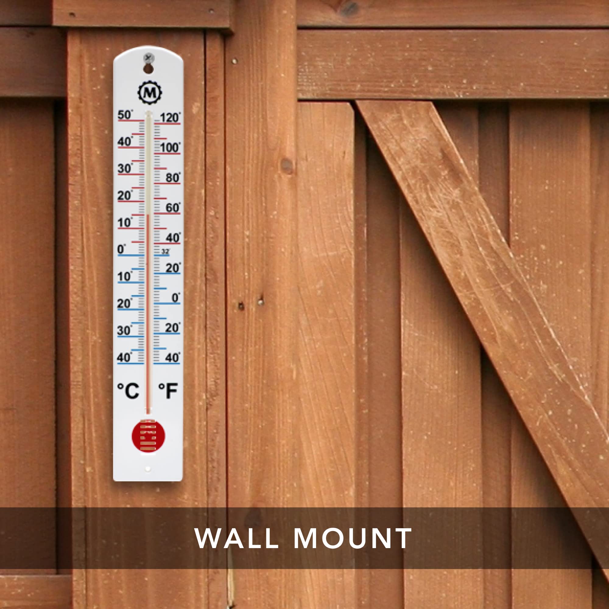 MARATHON BA030001 indoor/outdoor dual-scale reads Celsius and Fahrenheit