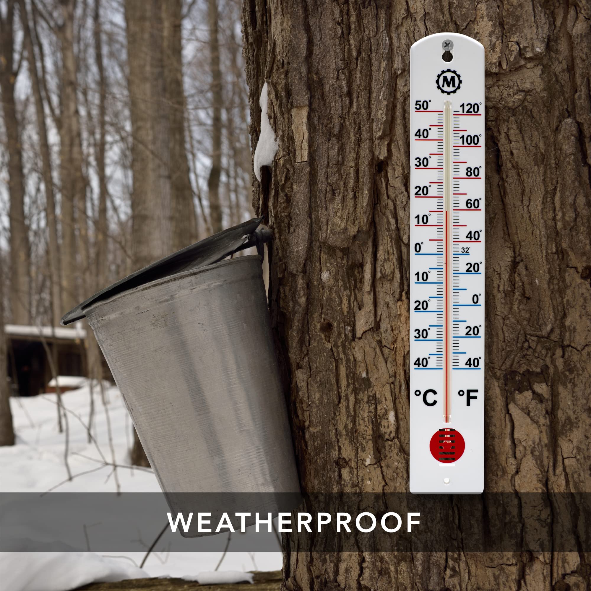 Weatherproof design withstands snow, rain, and sun exposure