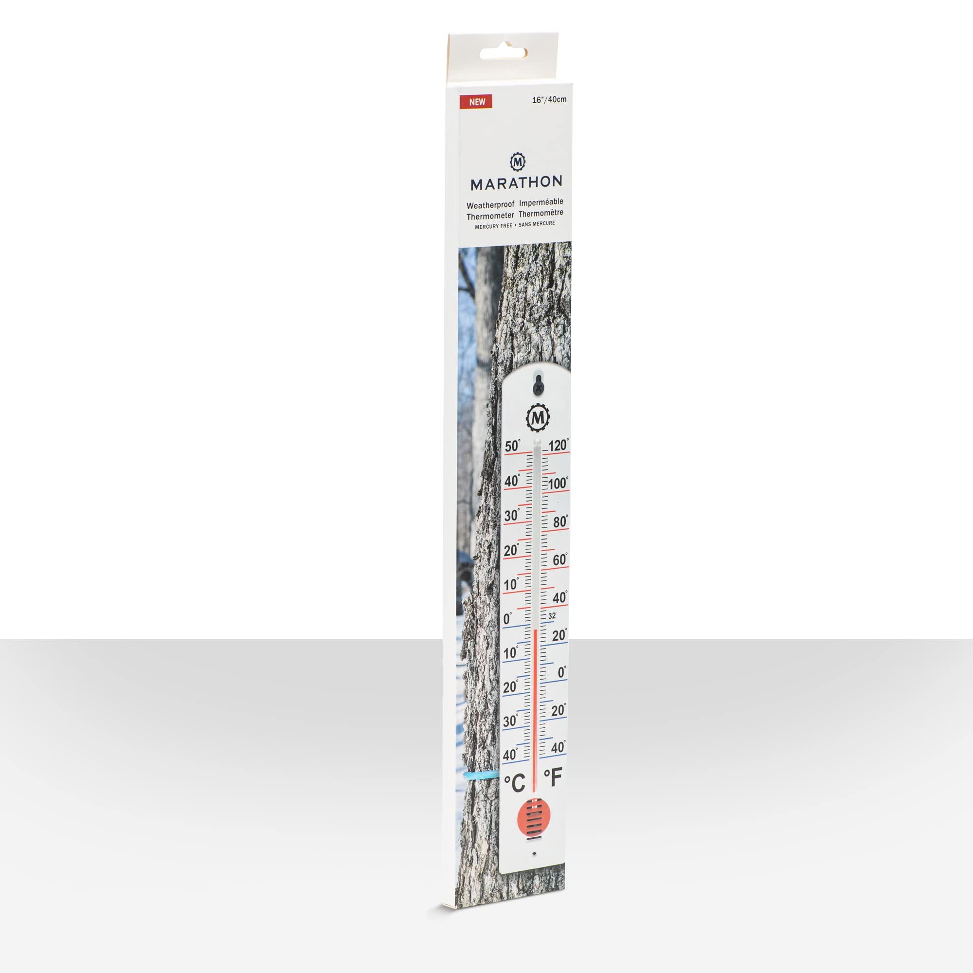 Non-toxic, mercury-free construction features a durable outdoor-ready shell