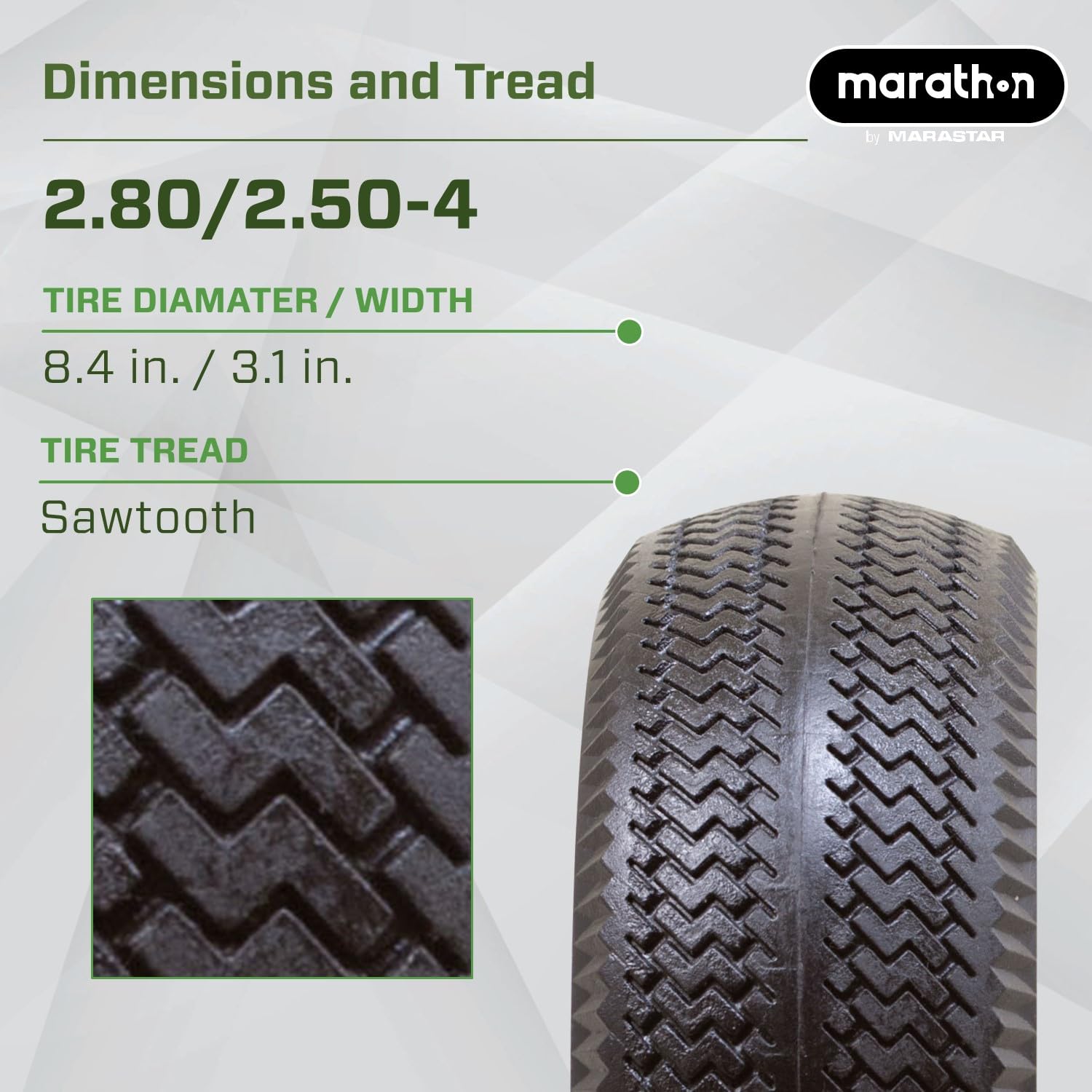 Marathon half-inch ball bearings ensure smooth rotation