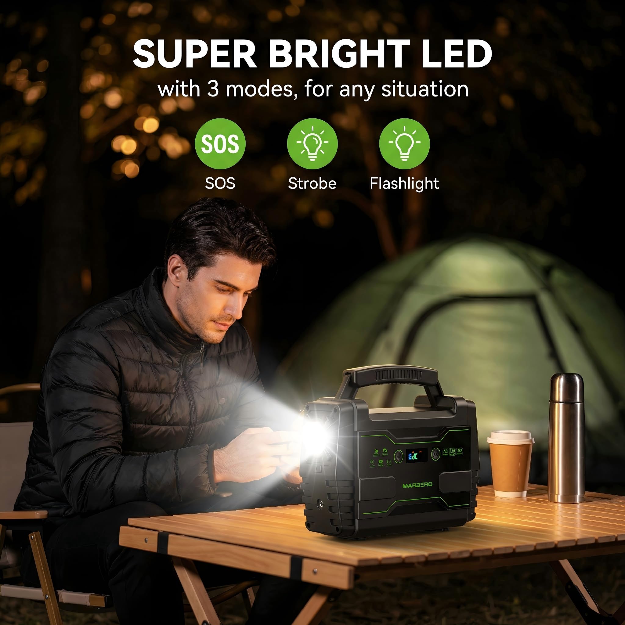 MARBERO M155SL30 whisper-quiet cooling fan during operation