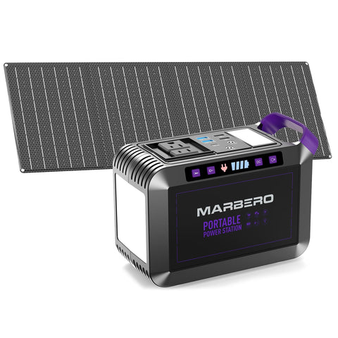 MARBERO M822MAX power station front view, ideal for camping and off-grid power.