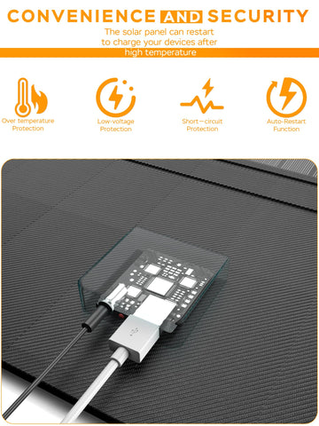 MARBERO 21W smart charging technology detects devices for safe power delivery.