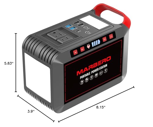MARBERO solar-panel-ready setup enables eco-friendly charging when outdoors.