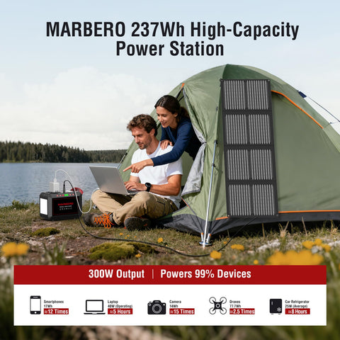 MARBERO USB-A QC ports speed up smartphone and tablet charging on the go.