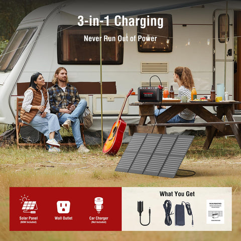 MARBERO USB-C PD port provides fast charging for compatible devices.