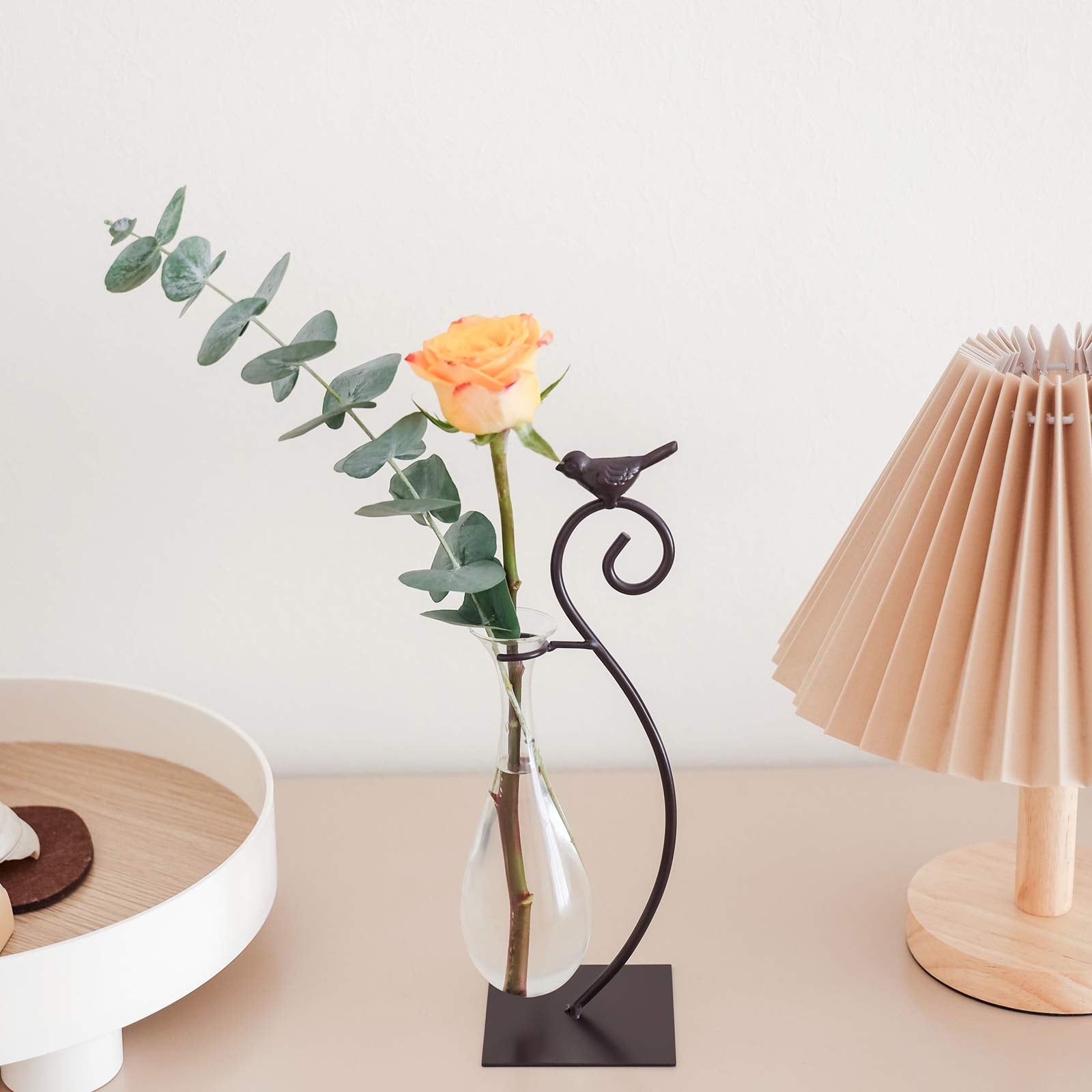 Marbrasse planter holder creates a neat, accessible plant display.