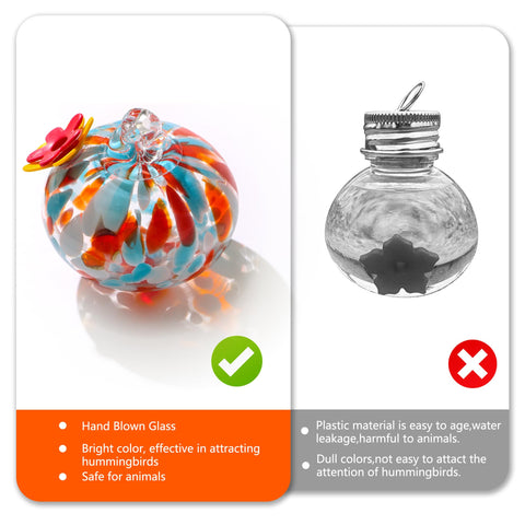 MARCHROSE glass feeder features a sealed base prevents insect access.