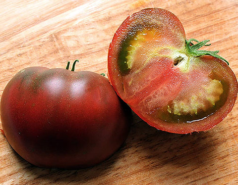 Marde Ross Black Krim tomato seeds pack for heirloom flavor and color