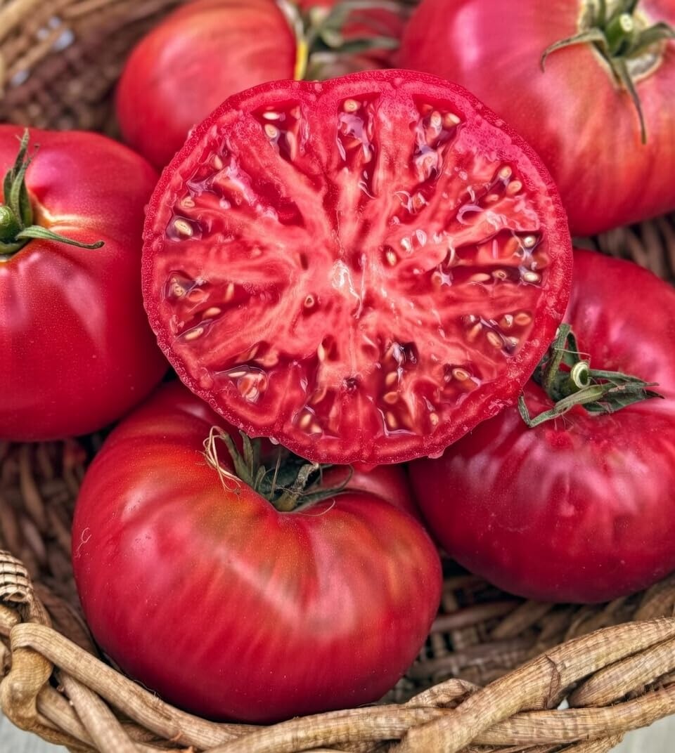 Marde Ross Pink Ponderosa seeds pack for home gardens highlighting heritage flavor