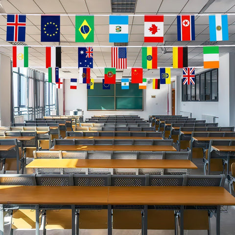 MARFOREVER 100-countries flags bring a global ambiance to conferences.