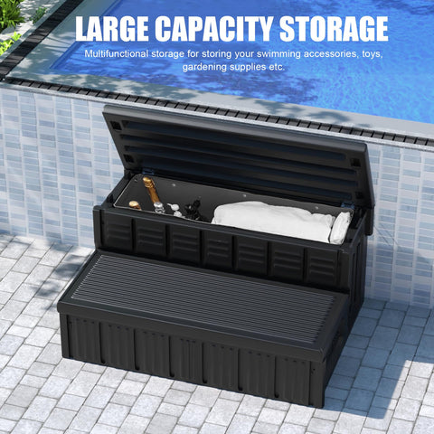 MarketTY 300 lb capacity steps support sturdy outdoor use.