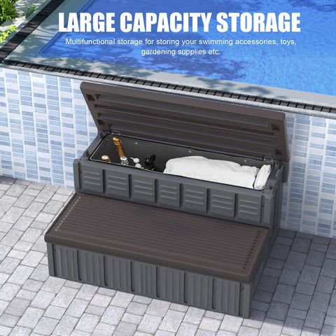 Marketty outdoor spa steps support up to 300 lbs for durability